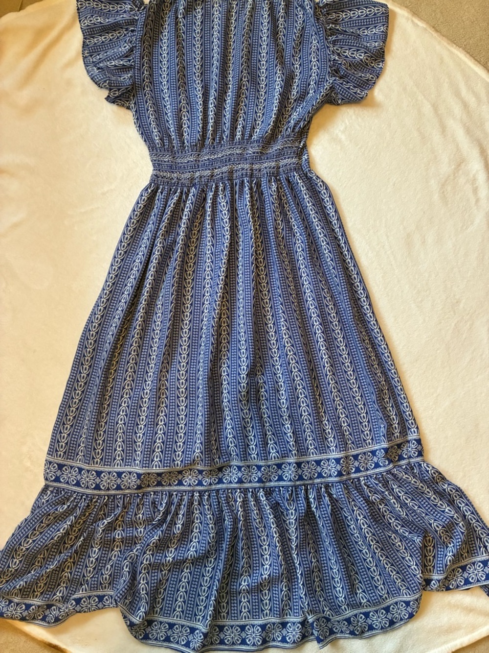 Max studioBlue Patterned Maxi Dress size small - Picture 8 of 8